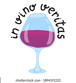 In Vino Veritas - truth in wine glass