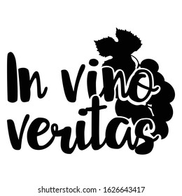 In vino veritas | In wine there is truth | funny wine, alcohol, drinking design