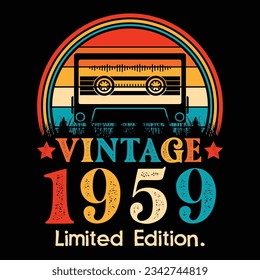 Vintage 1959 Limited Edition Cassette Tape