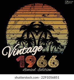 Vintage 1966 limited edition T-shirt design.