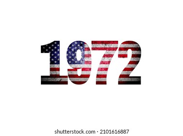vintage 1972 united state flag 