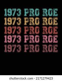 Vector de huevo de 1973 Pro Roe en Black Bakcground for Women Rights