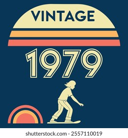 Vintage 1979 Birthday T-Shirt Design