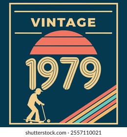 Vintage 1979 Birthday T-Shirt Design