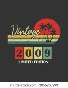 Vintage 2009 12th Birthday Shirt Limited Edition 12 Year Old T-Shirt