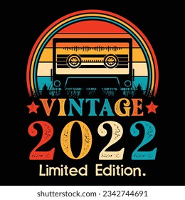 Vintage 2022 Limited Edition Cassette Tape