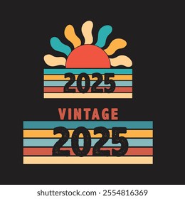 vintage 2025 bundle t shirt design