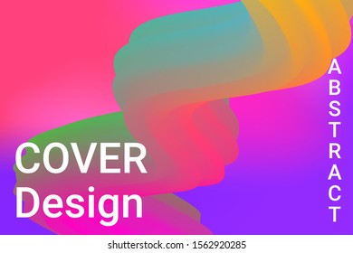 Vintage 3d badge with abstract 3d wave background. Graphic abstract background. Design modern vector business concept. Business presentation.