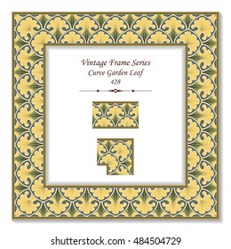 Vintage 3D frame 428 Curve Garden Leaf
