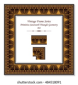 Vintage 3D frame 461 Primitive Sawtooth Triangle Geometry
