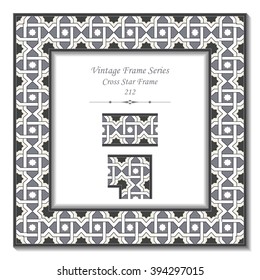 Vintage 3D frame - Cross Star Frame