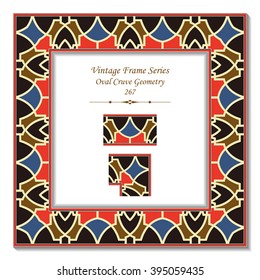 Vintage 3D frame - Oval Curve Geometry