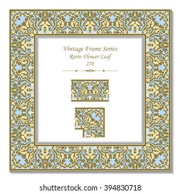 Vintage 3D frame - Retro Flower Leaf
