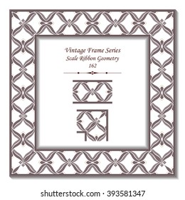Vintage 3D frame - Scale Ribbon Geometry