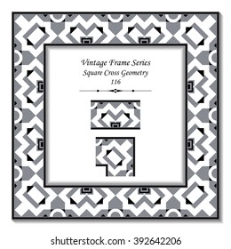 Vintage 3D frame - Square Cross Geometry