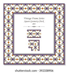 Vintage 3D frame - Square Geometry Check