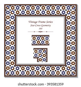 Vintage 3D frame - Star Cross Geometry