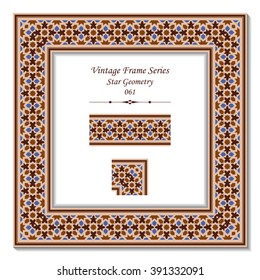 Vintage 3D frame - Star Geometry