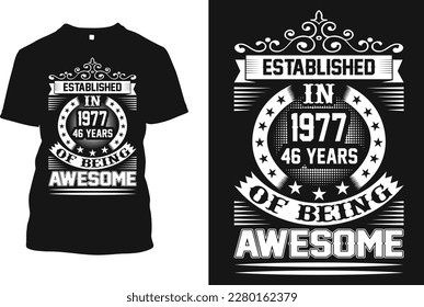 Vintage 40,47,48,49th birthday t shirt design