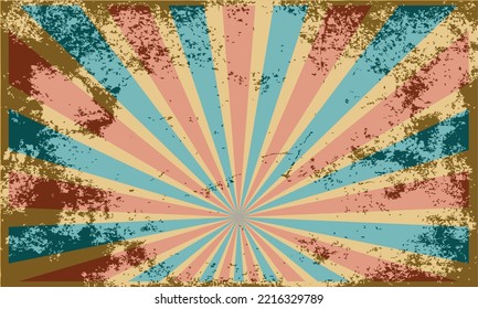 Vintage 70's, 60's, 50's, 40's Color Set Background good for aesthetic banner poster wallpaper