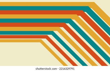 Vintage 70's, 60's, 50's, 40's Color Set Background good for aesthetic banner poster wallpaper