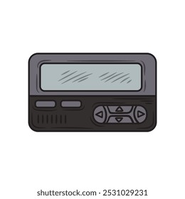 Vintage 90's Illustration Colored - Pager