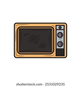 Vintage 90's Illustration Colored - Television