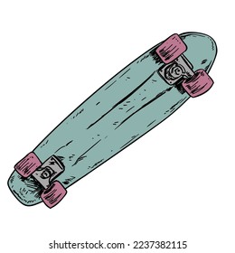 vintage 90's skateboard for teenagers