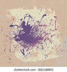 Vintage Abstract Background Texture Grunge Colorful Modern Style Splatter Scratch