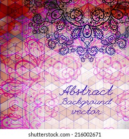 Vintage abstract background vector