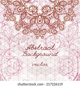 Vintage abstract background vector