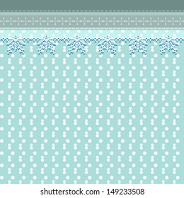 vintage abstract Christmas background with lace ornament, for invitation or greeting card. Vector, EPS 8