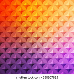 Vintage abstract circle pattern with decorative geometric and abstract elements. Vector colorful background