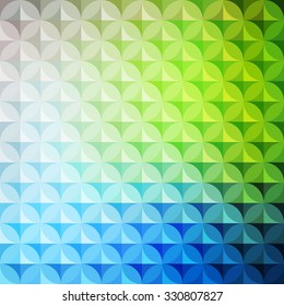 Vintage abstract circle pattern with decorative geometric and abstract elements. Vector colorful background
