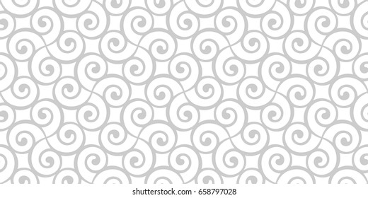 Vintage abstract floral seamless pattern. Intersecting curved elegant stylized leaves and scrolls forming abstract floral background in Arabic style. Arabesque design.