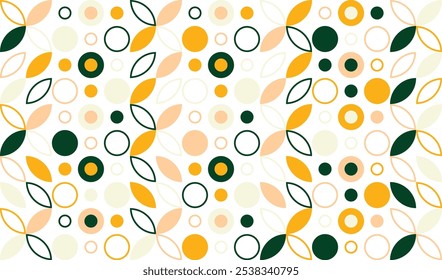 Vintage abstract geometric pattern background design, Pattern with coffee theme in geometric minimalist style. cover design, food package, menu, background, cafe wall, coffee shop, banner.