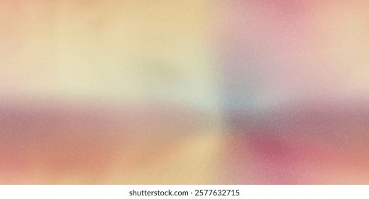 Vintage abstract gradient seamless bg with grainy texture overlay. Retro ombre wallpaper in light antique gradations. Mesh vector illustration