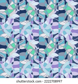 Ornamento vintage de línea abstracta interminable mosaico lineal dibujado a mano sin fisuras. Diseño para tela, impresión textil, papel de envoltura, cubierta. Ilustración del vector