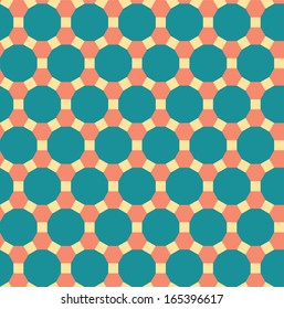 Vintage abstract mosaic background. Dodecagons, hexagons and squares. EPS10 without effects, gradients and transperency