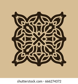 Vintage abstract ornamental logo. Element for design