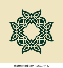 Vintage abstract ornamental logo. Element for design