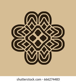 Vintage abstract ornamental logo. Element for design