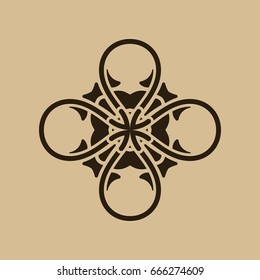 Vintage abstract ornamental logo. Element for design