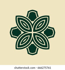 Vintage abstract ornamental logo. Element for design