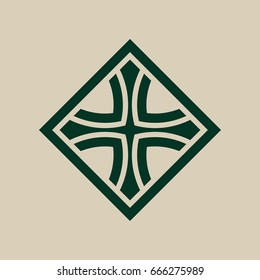 Vintage abstract ornamental logo. Element for design