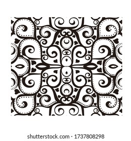 vintage abstract pattern for background vector design