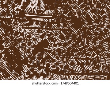 Vintage abstract pattern,  vector sepiaillustration for cover and design