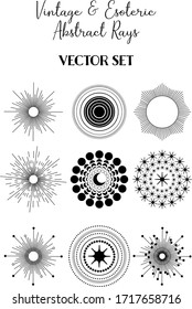 Rayos abstractos vintage. Vector EPS10