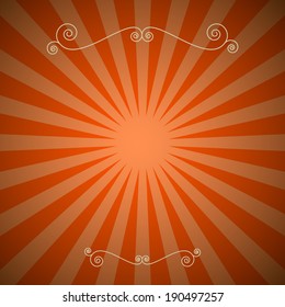 Vintage Abstract Retro Red Vector Background 