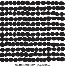 Vintage abstract seamless black and white pattern